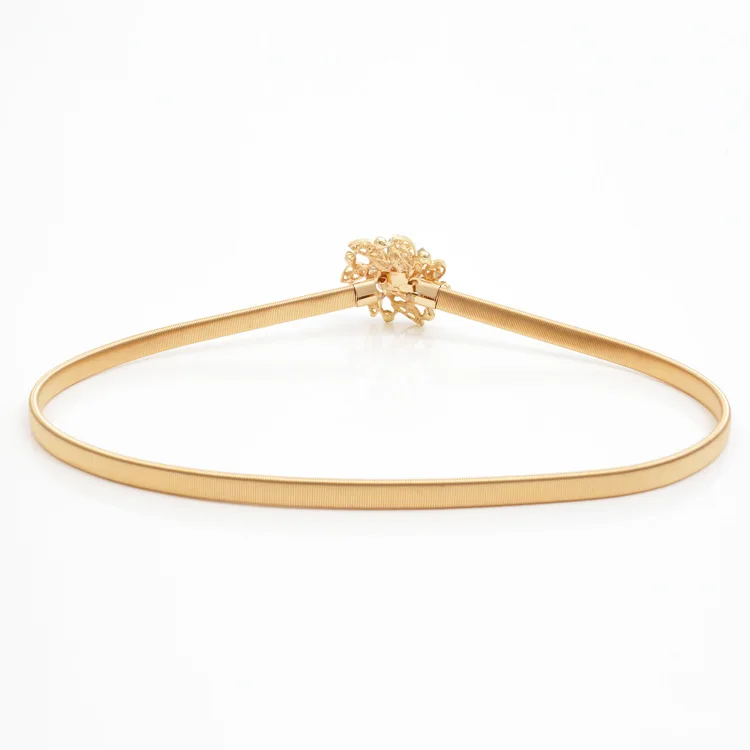 width 1.0cm female  fashion dress decorative waist metal band belts