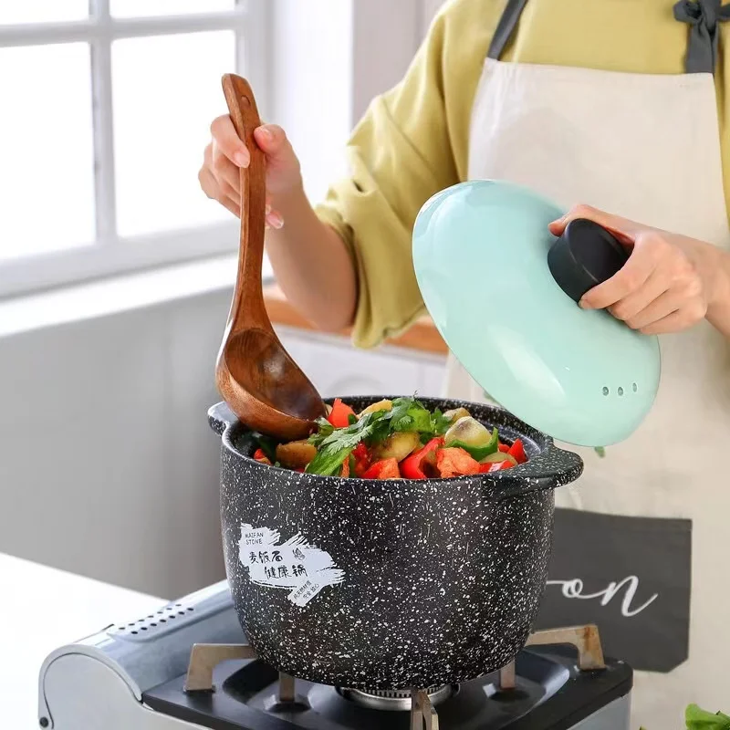 HGlass cover cooking ware supplier gas cooker dry burn soup stew pot casserole dish with lid  Maifan stone pattern