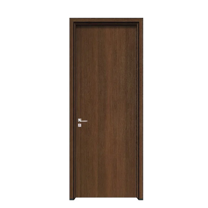 Modern style latest design interior melamine solid wooden office door