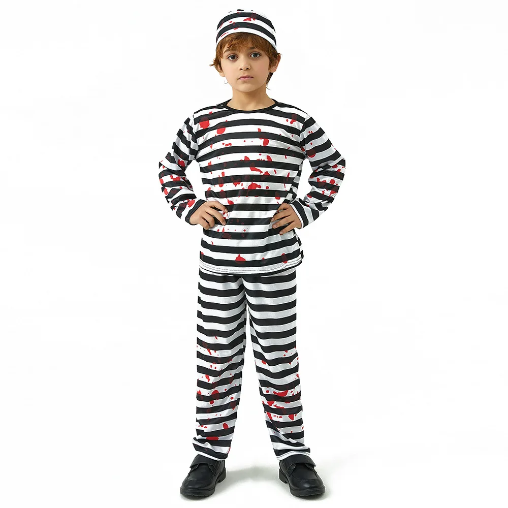 Halloween Costumes Spooky Bloody Prisoners Cosplay Costumes Children Demon Zombies Role Play Costumes