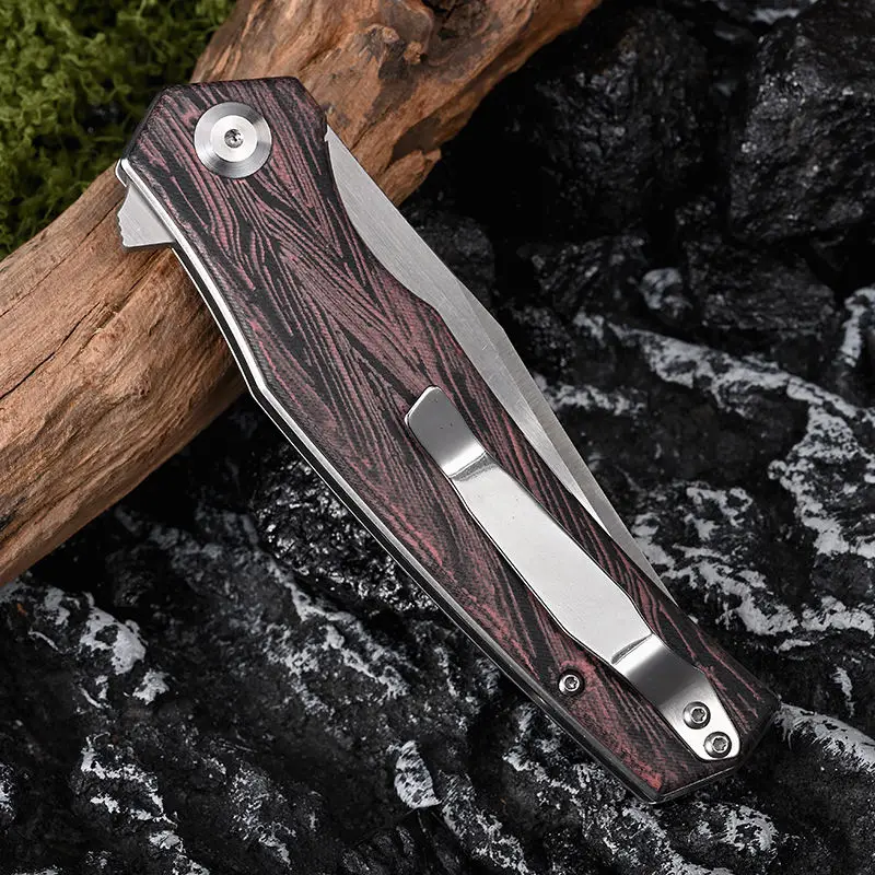 New Product Customized Outdoor Portable Pocket Outdoor Hunting Survival Folding Camping Knife