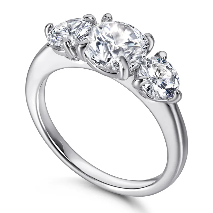 anillos de compromiso 925 INS Collection Gold Plated Round Stone Infinite Elements Sterling Silver 925 Jewellery Ring