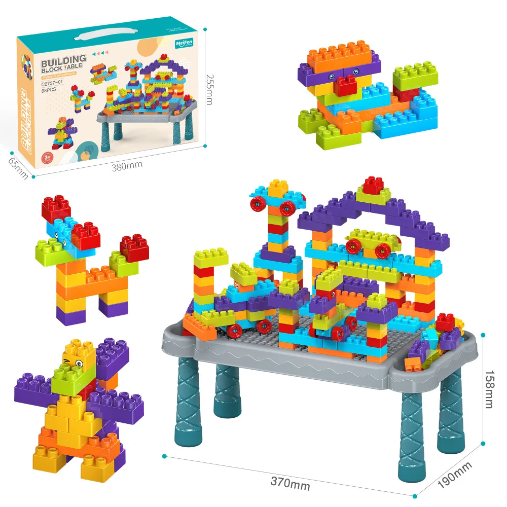 Longthuy Made in Vietnam New TPE Soft Glue Large Granules Bricks 151PCS Large Granules Puzzle DIY educational TOYS for kids