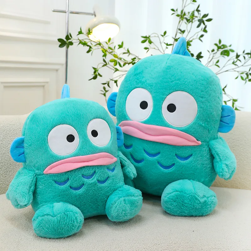 Cartoon Mermaid Hanton Plush Doll Cute Cartoon Half Fish Mermaid Ugly Fish Funny Throw Pillow Gift