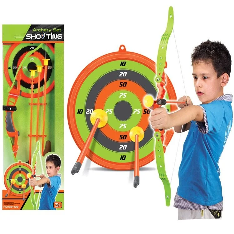 KSF Bow and Arrow Set Shooting Gun Sport Archery Play Set for Outdoor Shooting Game For Children Toy