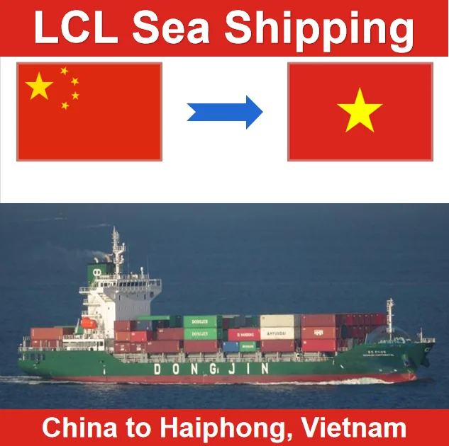 Cheap and Fast Sea Freight Shipping LCL From Shenzhen Guangzhou China to Haiphong Vietnam by Door to Door and Customs Clearance