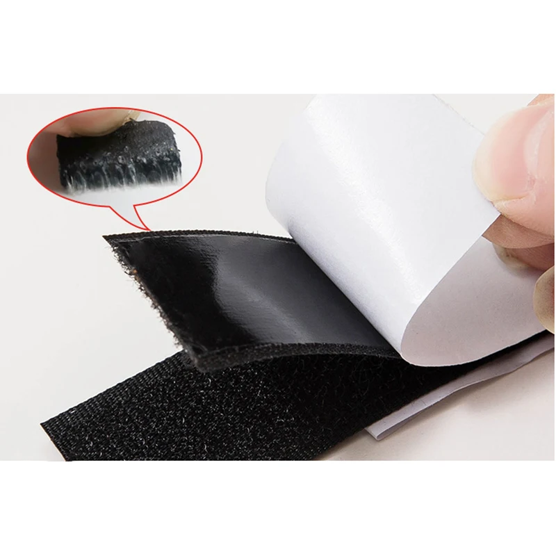 SEE 001Customizable Nylon Hook and Loop Tape Sheet Roll with Metal Hoop Velcroes, Strap PP Webbing Tape for Bags and Clothing