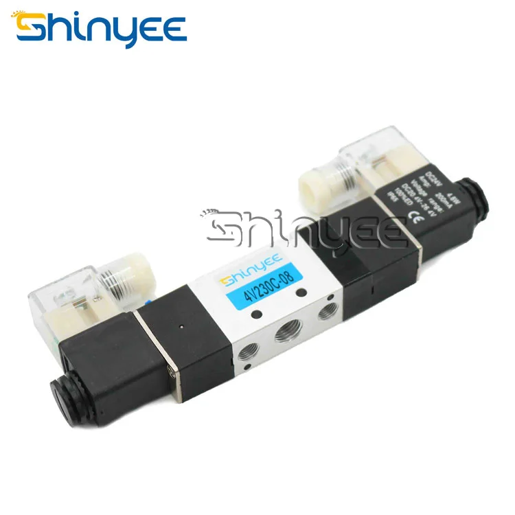 Популярный продукт SHINYEEPNEUMATIC 4v230-08 1/2 поршневой пневматический клапан Соленоидный 220 3/4 12 В 15