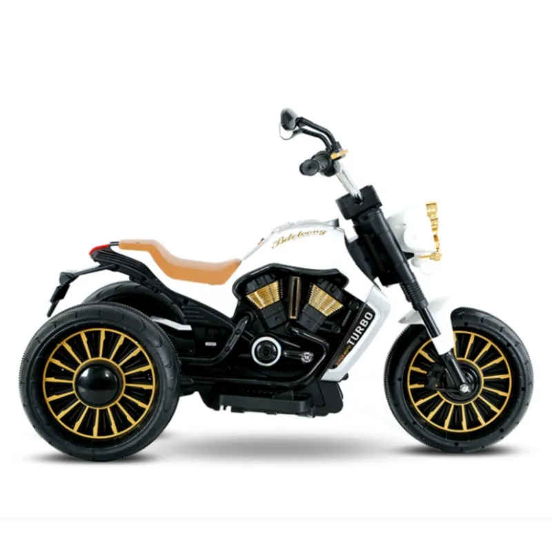 High Quality Three-Wheel Electric Motorcycle Small Wheel Size Ride-On Car Toy for Children 2-4 Years & 5-7 Years