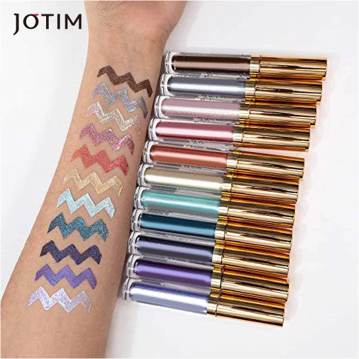 Liquid eye shadow polisher powder diamond highlights merman metallic pearl