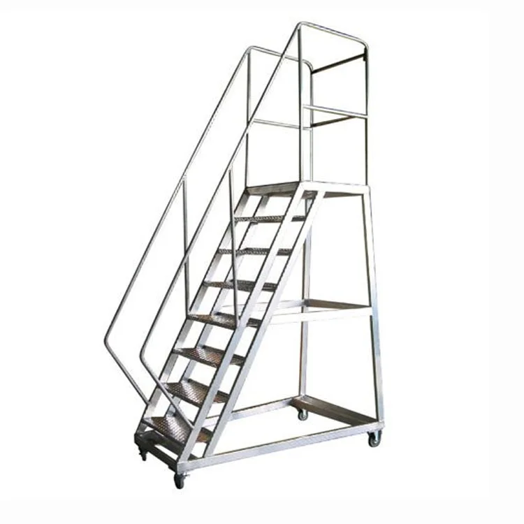 Metallic Ladder 5 Foot Rolling Step Mobile Ladder  Foldable Climbing ladder