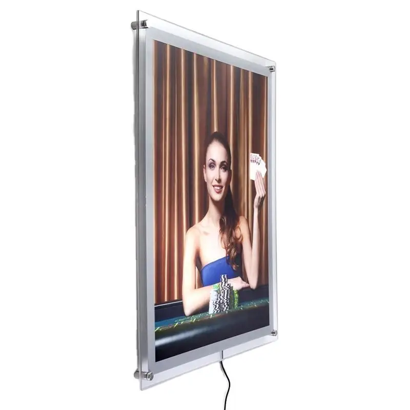 wholesale Illuminated Light Box Acrylic Crystal Light Box Slim Poster Lightbox