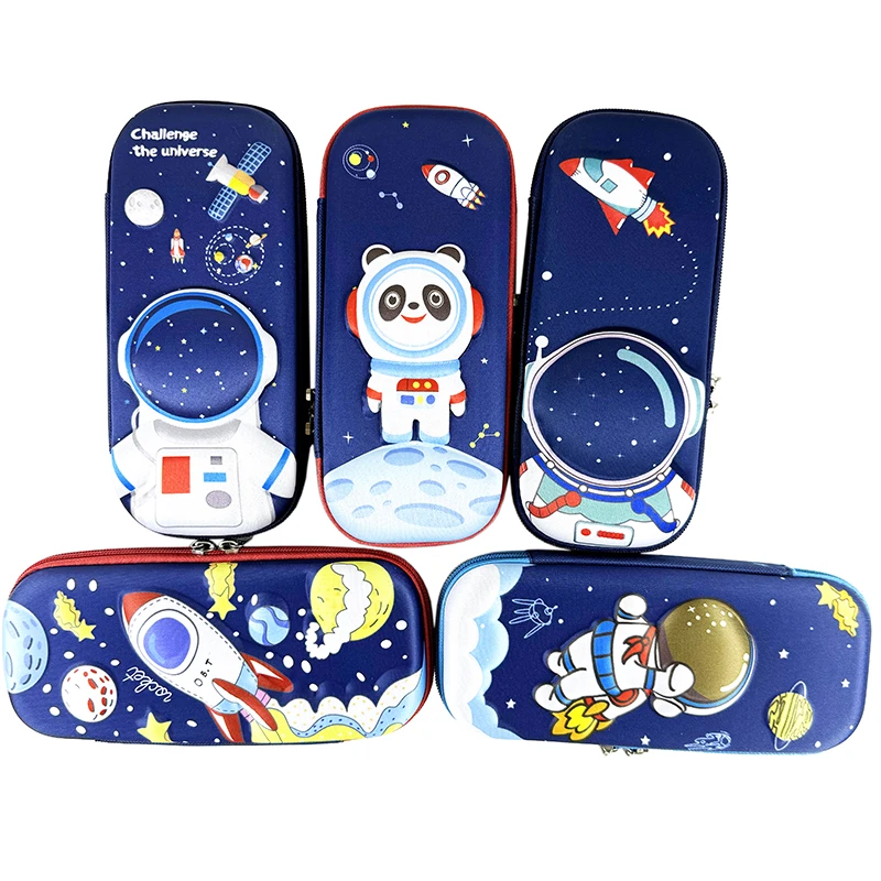 Eva Large Capacity Cartoon Stationery Case for Kids 3D Student Cartoon Box Double -layer Stationery Box Pencil Box