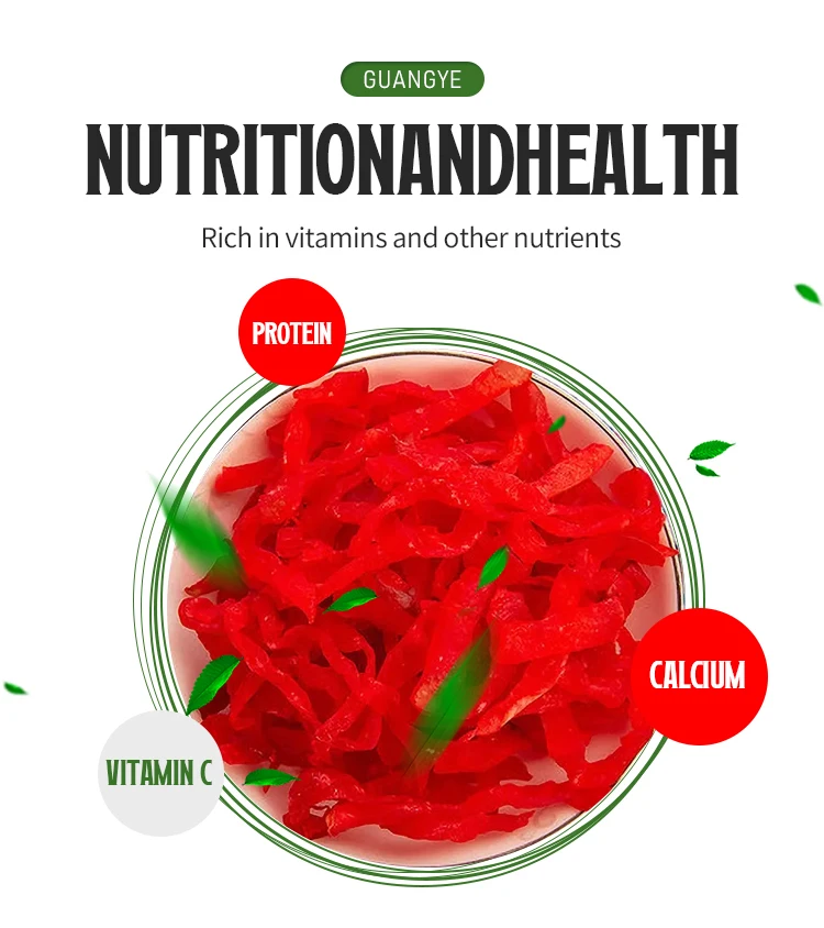 manufacturers direct selling Guangye health No additions Premium Vegetables IQF Frozen sweet Pepper strips