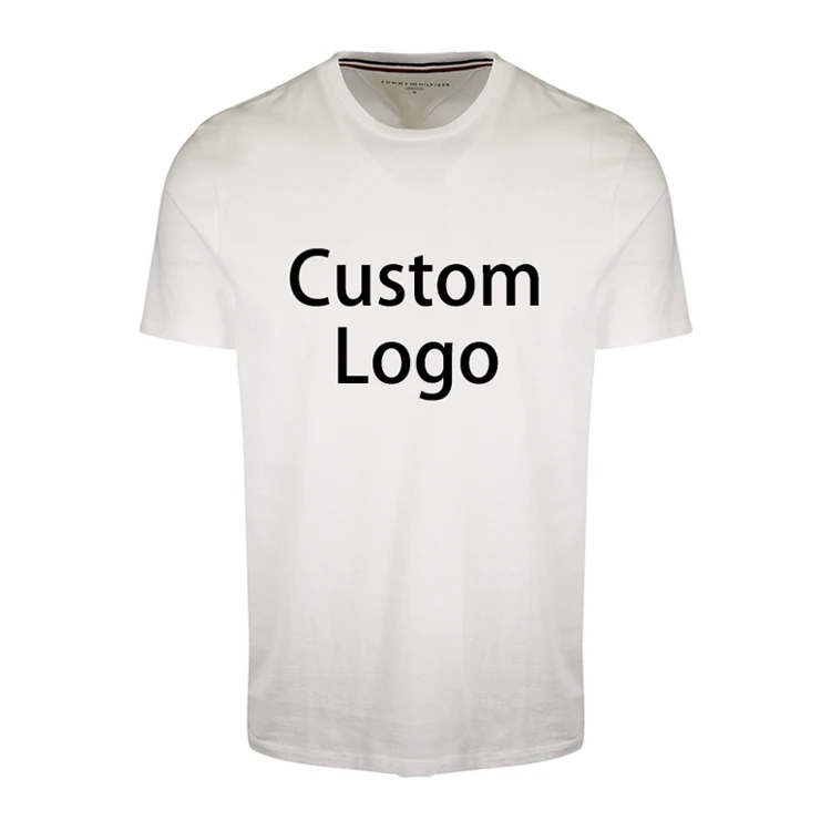 Custom Printing Casual Short Sleeve Round Neck Men Highly Elastic Plain Cotton Training Gym T Shirt