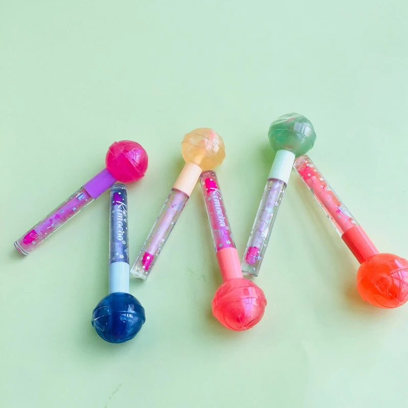 Rimocoo  Lollipop Double Headed Lip Oil 6-Color Durable  pearly-lustr Glitter    Lip Gloss Private Brand Cosmetics Wholesale