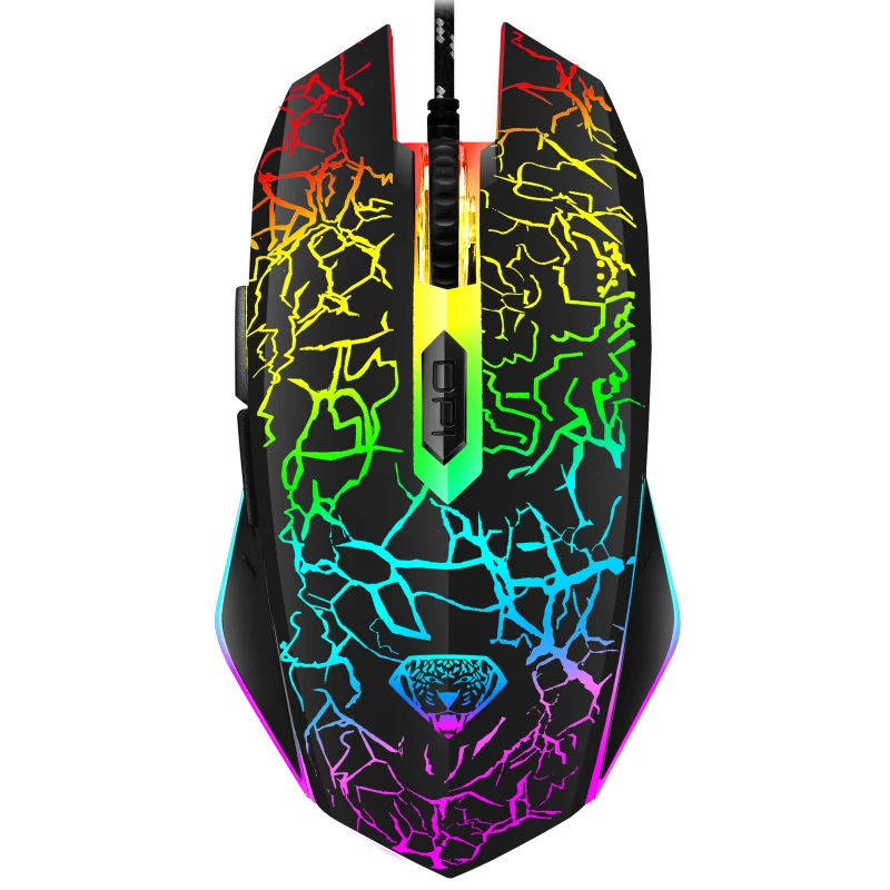 G202 cool crack ergonomic game mouse with RGB backlight for desktop computers and notebooks