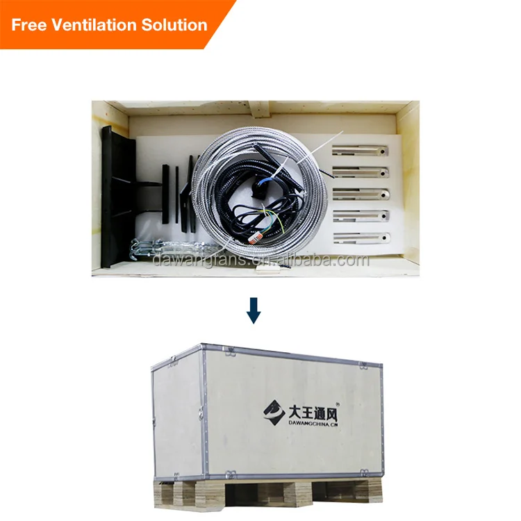 DAWANG FAN 26ft  Large Industrial Ceiling PMSM Motor Hvls Fans For Factory Farm GYM Warehouse Logistics Office Carport