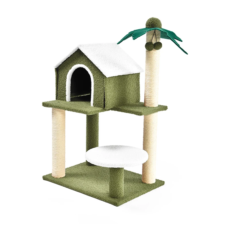 Wholesale Multi-Level With Sisal-Covered Scratching Posts Padded Platform Pet House For Large Cats Cat Tree