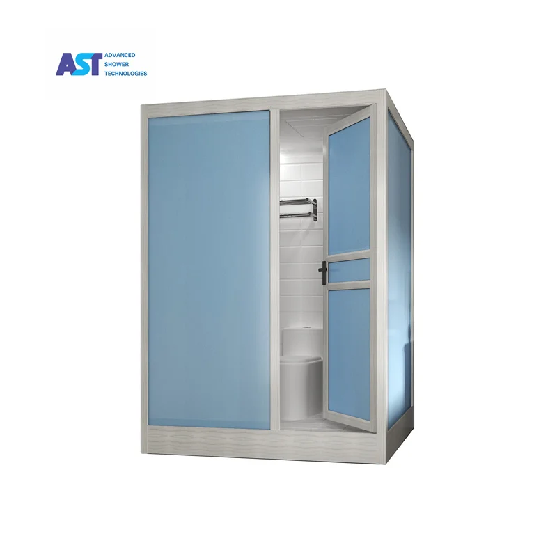 AST St.st.shower Drainer Bath Complete Product 19 Ft Family Camper Trailer Semi Off Road Caravan With Room Shower Cubicle Toilet