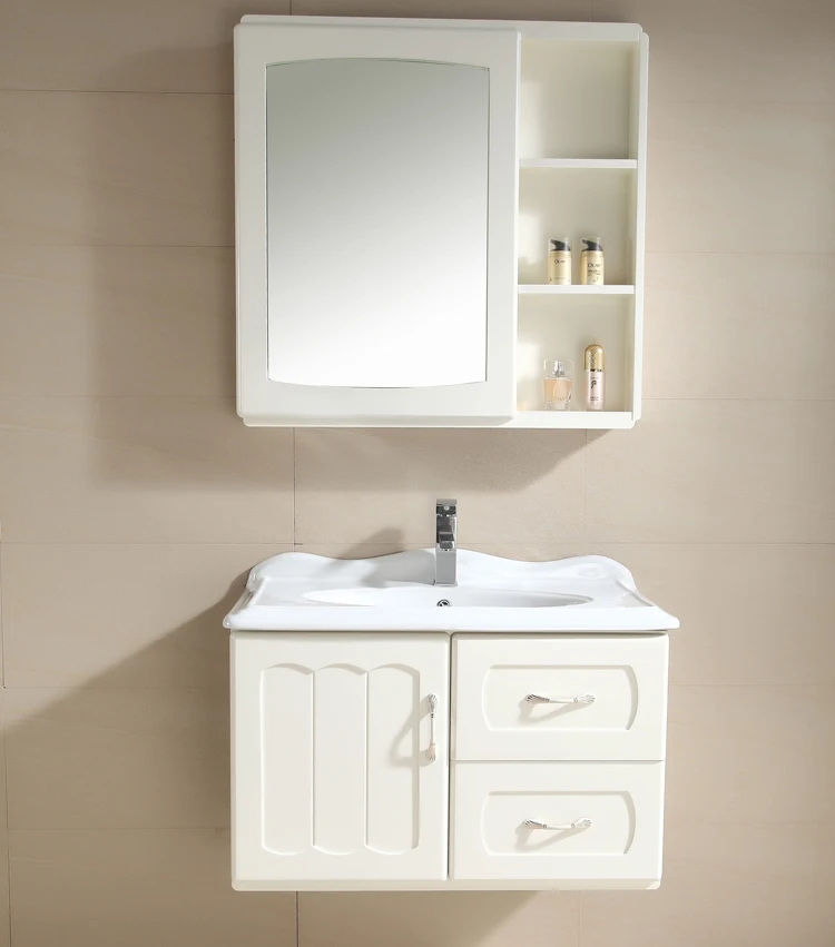 
Western style KD-BC122W white colored hanging vanity , bathroom sanitary sink cabinet 