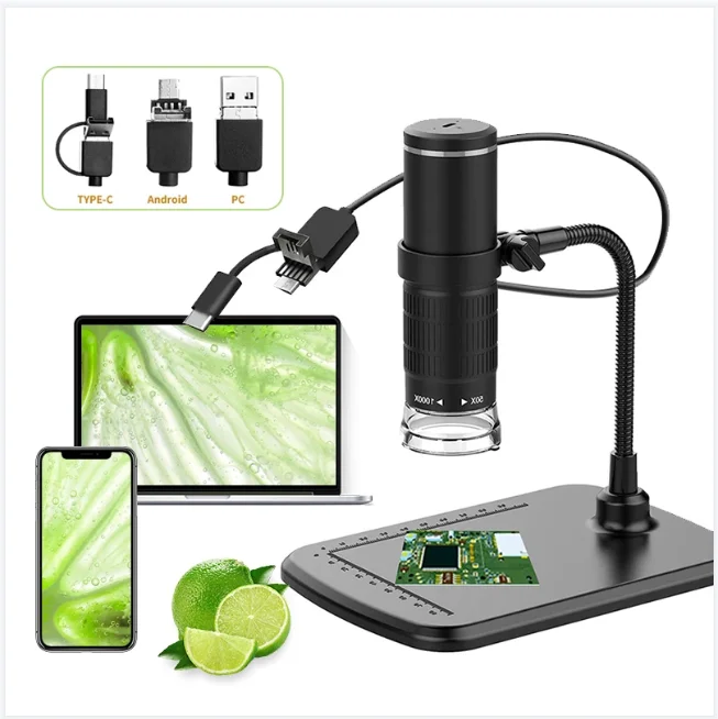 Smart touch 3 in 1 HD USB Digital Microscope USB Endoscope Magnifier Microscopio Electron microscope for electronics