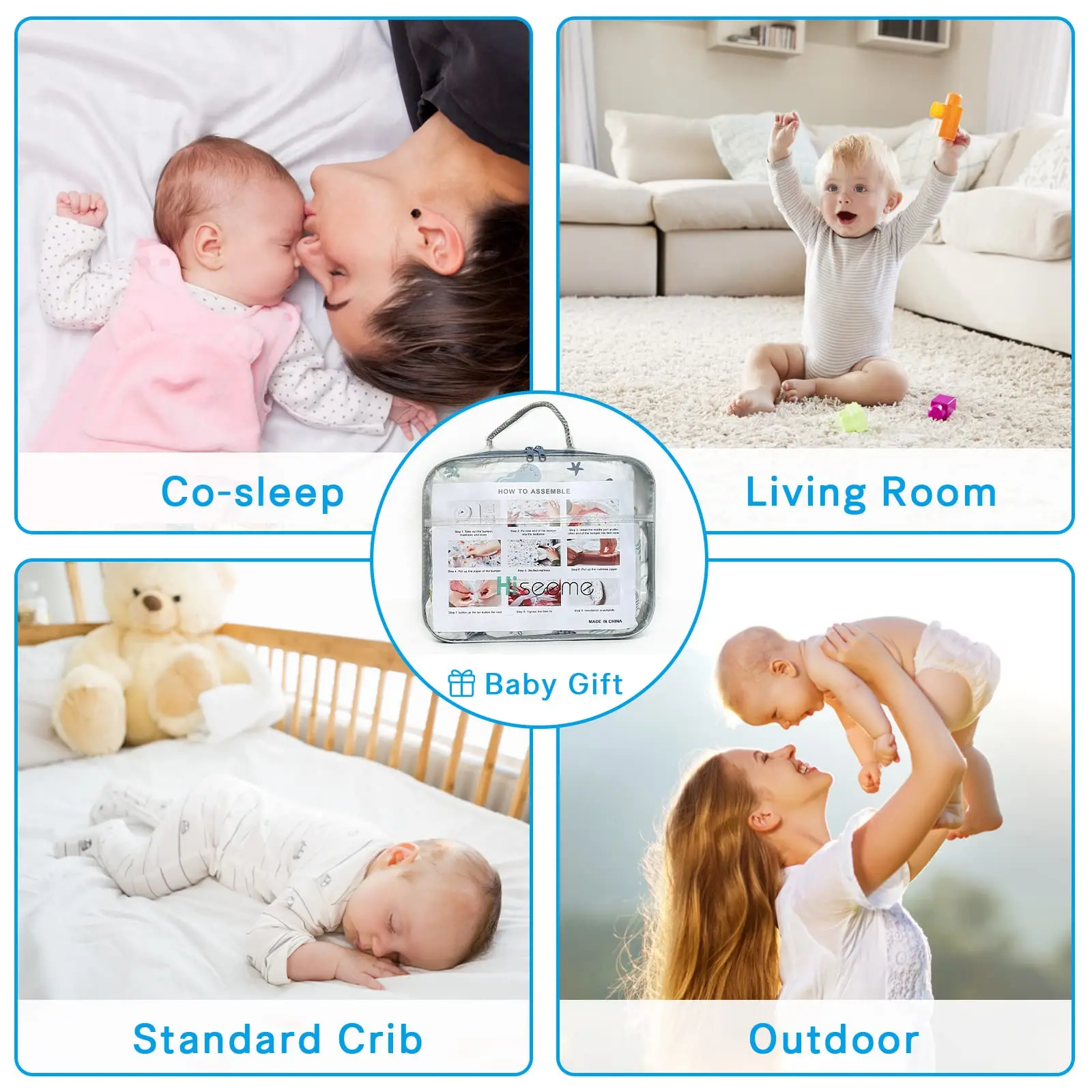 Newborn Gift baby Nest 100% Cotton Infant Lounger Baby Sleeping Bassinet Snuggle Baby Nest Bed