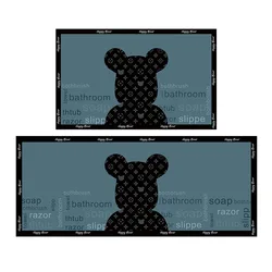 Kitchen floor mats household oil-absorbing non-slip mats home foot mats Nordic minimalist kitchen floor carpets