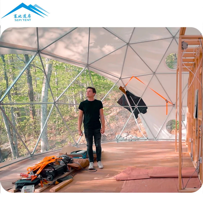 Роскошные geodome эконом-палатка навес для парковки c геодезической купольная
