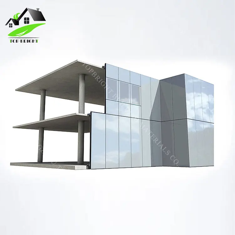 
Commerce tension cable glass wall curtain aluminum profile glass curtain wall price 