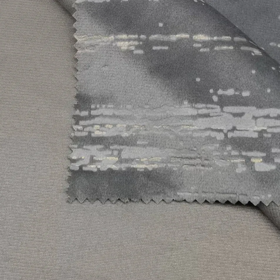 200GSM Embossed Holland Velvet Jersey Fabric 100% Polyester Velour Velvet For Upholstery