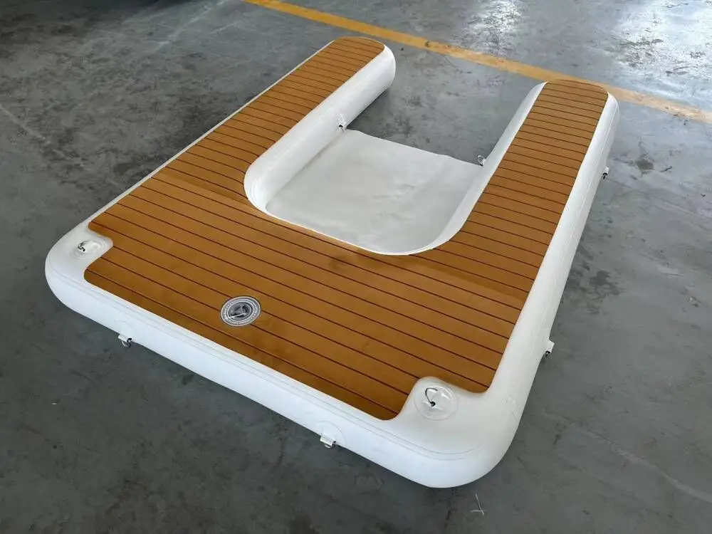 Плавающий Понтонный водяной гидроцикл надувная док-станция для яхты остров