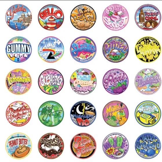 Пользовательские брендовые виниловые наклейки для сухих цветов