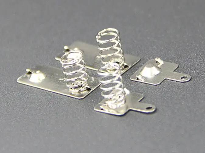 Positive and negative brass metal spring contact for AAA Battery Cassette 4pcs/set