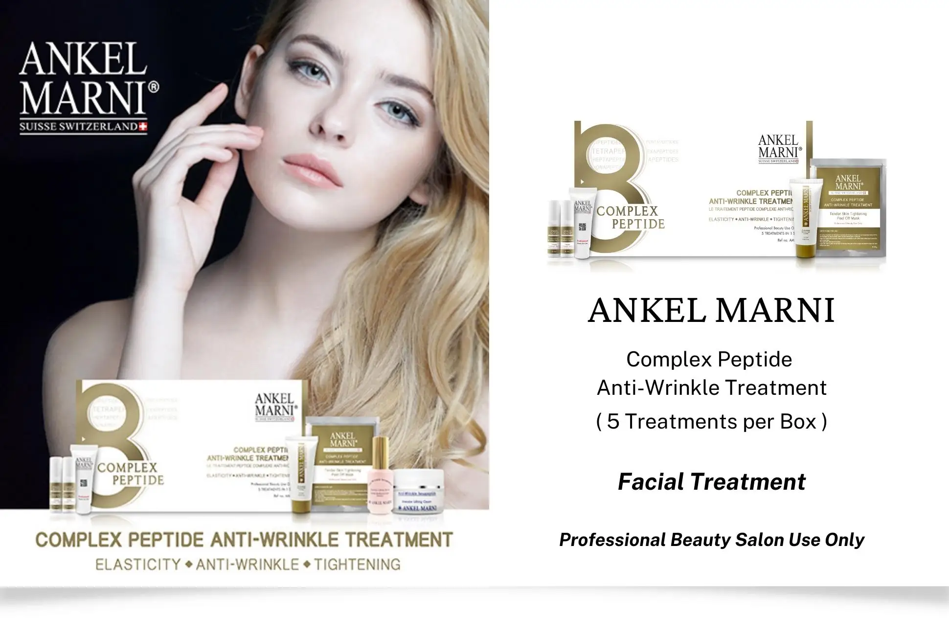 Factory Hot Selling Contour Enhancing Hightech Firming Complex Peptide Anti-wrinkle Beauty Salon Use Face Treatment Set