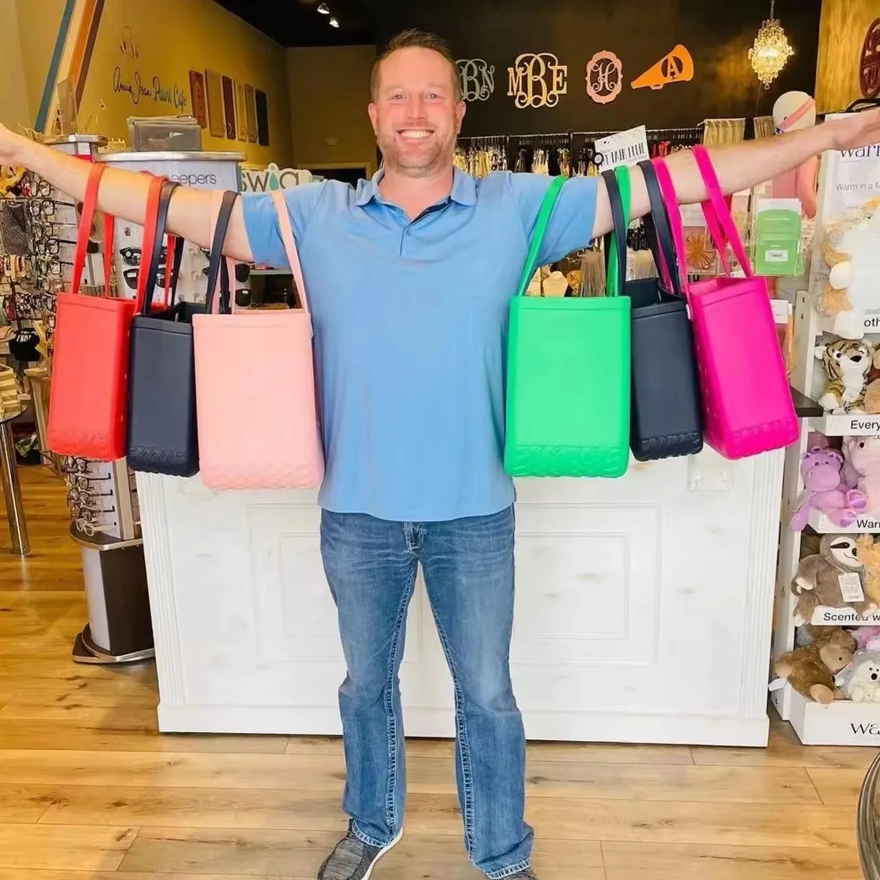 Пляжная Водонепроницаемая мужская сумка-тоут с узором