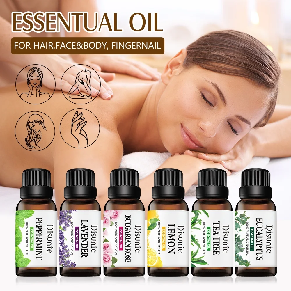 Eucalyptus pure massage essential oil natural oil extract diffuser skin care humidifier and perfume