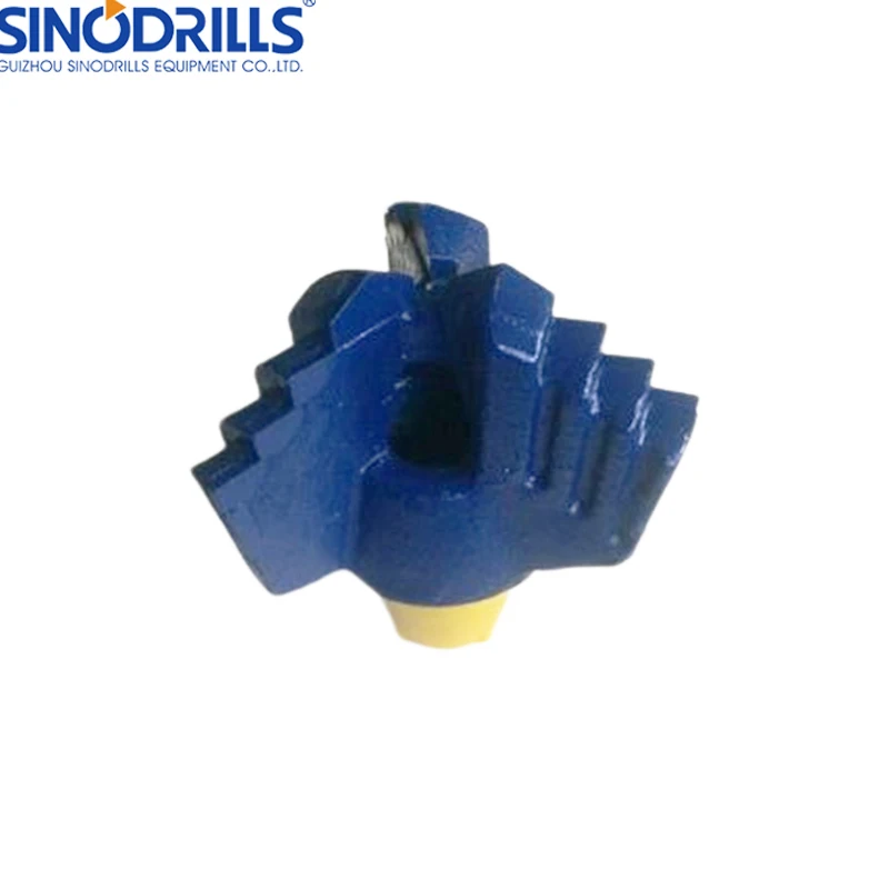 Multi Function 2.3/8 API Reg Pin 3 Wings Step Drag Drill Bits for Water Well Drilling Work 6 Inch (152mm)
