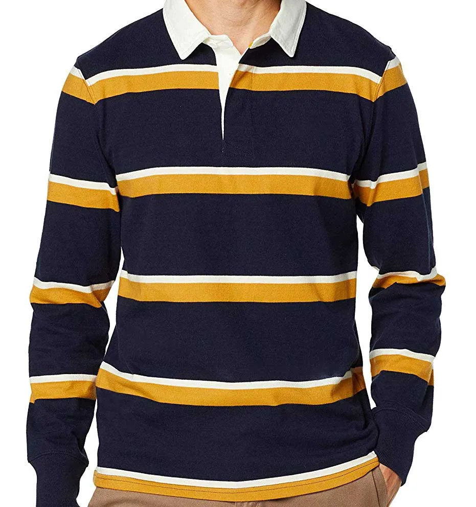 2020 high quality polo neck black color sports rugby for men jersey long sleeves polo rugby jersey t shirt