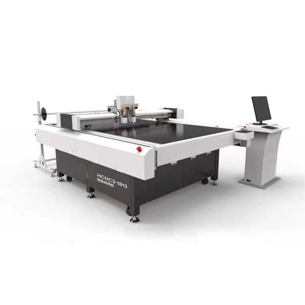 Automatic digital cloth fabric leather foam cnc knife cutting machine