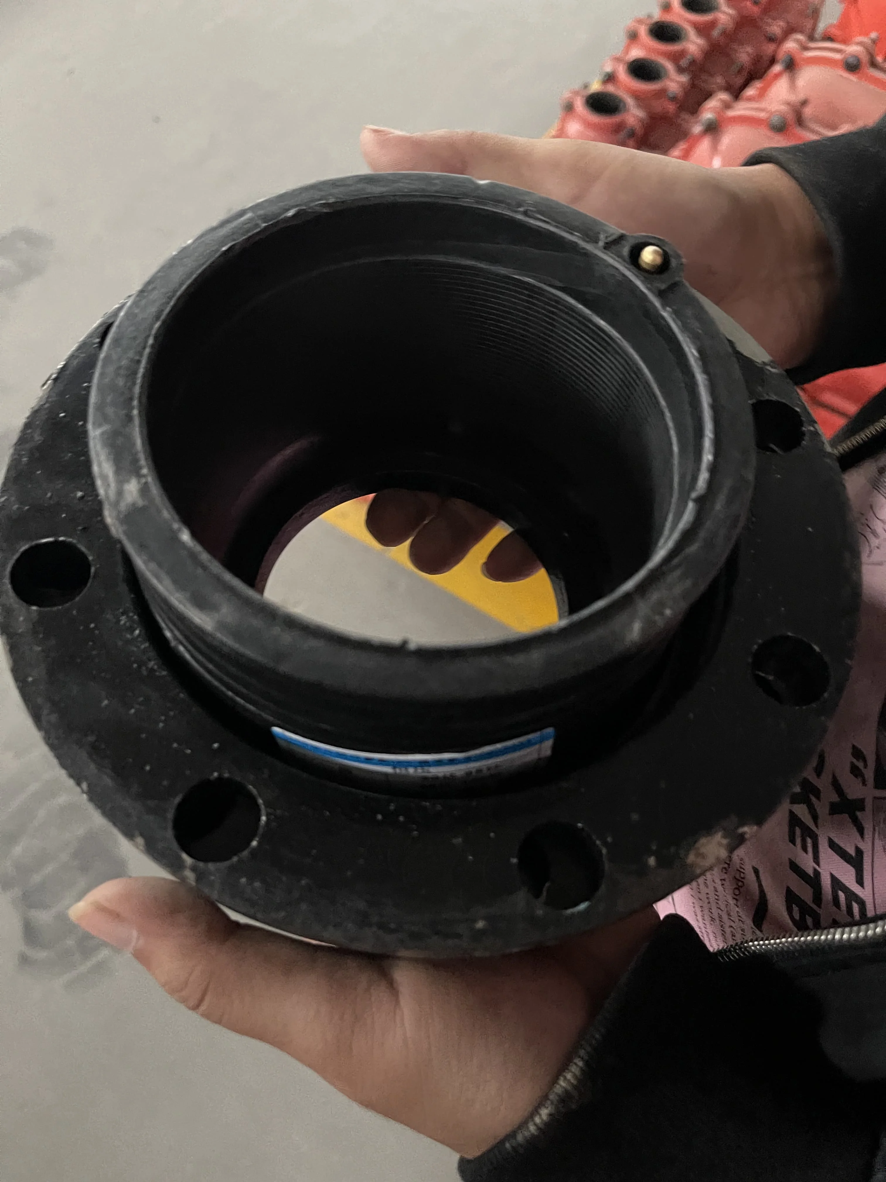 Brand Direct Supply Products Wholesale Plastic Pe100 Flanged Pipe Fittings Hdpe Butt Welded Pipe Fittings Short End Flange