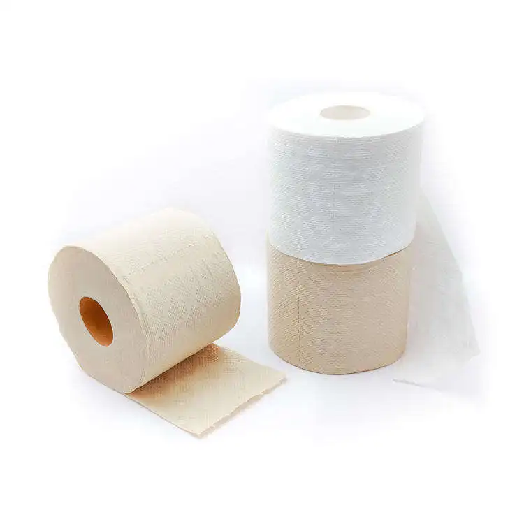 Factory customized Excellent quality two ply toilet paper roll recycled bamboo pulp