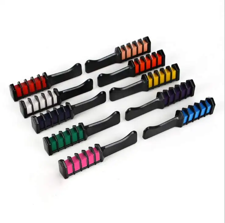 Hot Selling 10 Pieces Temporary Chalk Girls Colour Comb Hair Dye For Party And Cosplay Low Price