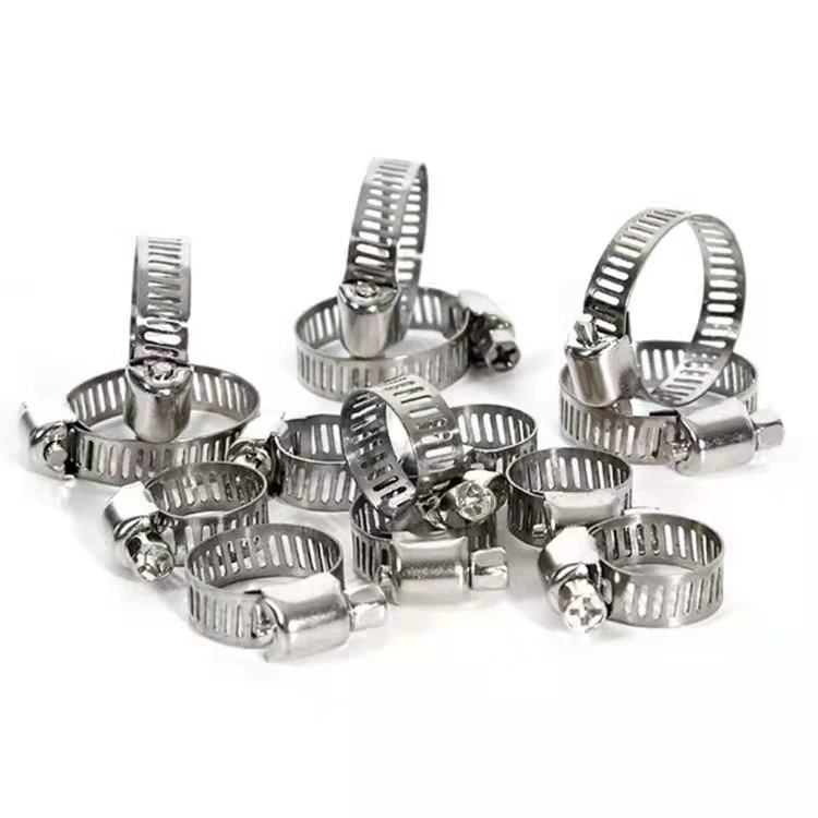 Water Pipe Clamp Screw Exhaust Plastic Hose Forklift Bale Stainless Steel Pipe Collinear Circumcision Radiator Hose Clamp