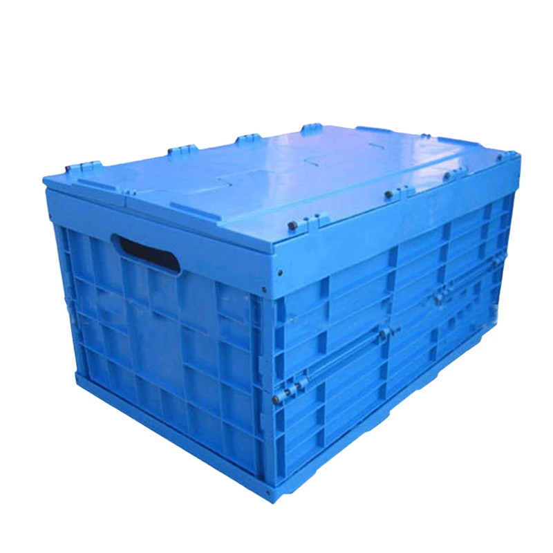 Custom OEM  manufacturer  foldable vegetable food transport tote collapsible box plastic folding box