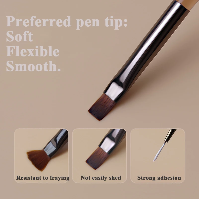 3pcs/set Nail Art Pen Semi-transparent Handles Uv Gel Painting Line Drawing Gradient Pens.