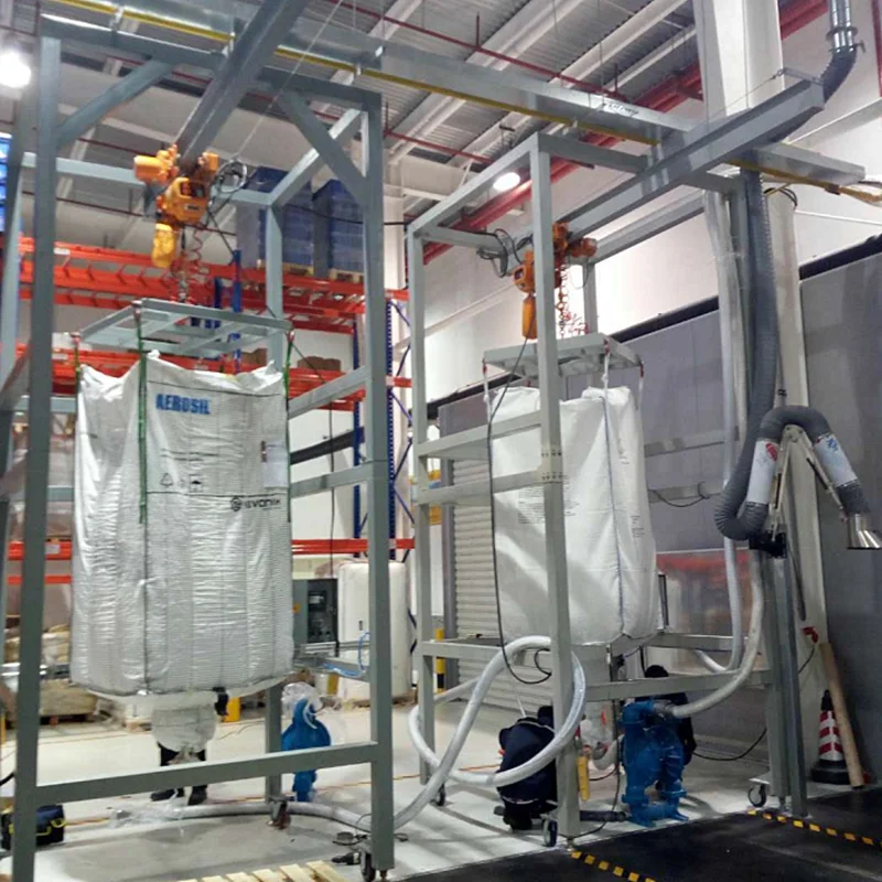 Super Sack Discharge Station Jumbo Bag Discharger 1000kg Big Bag Unloader