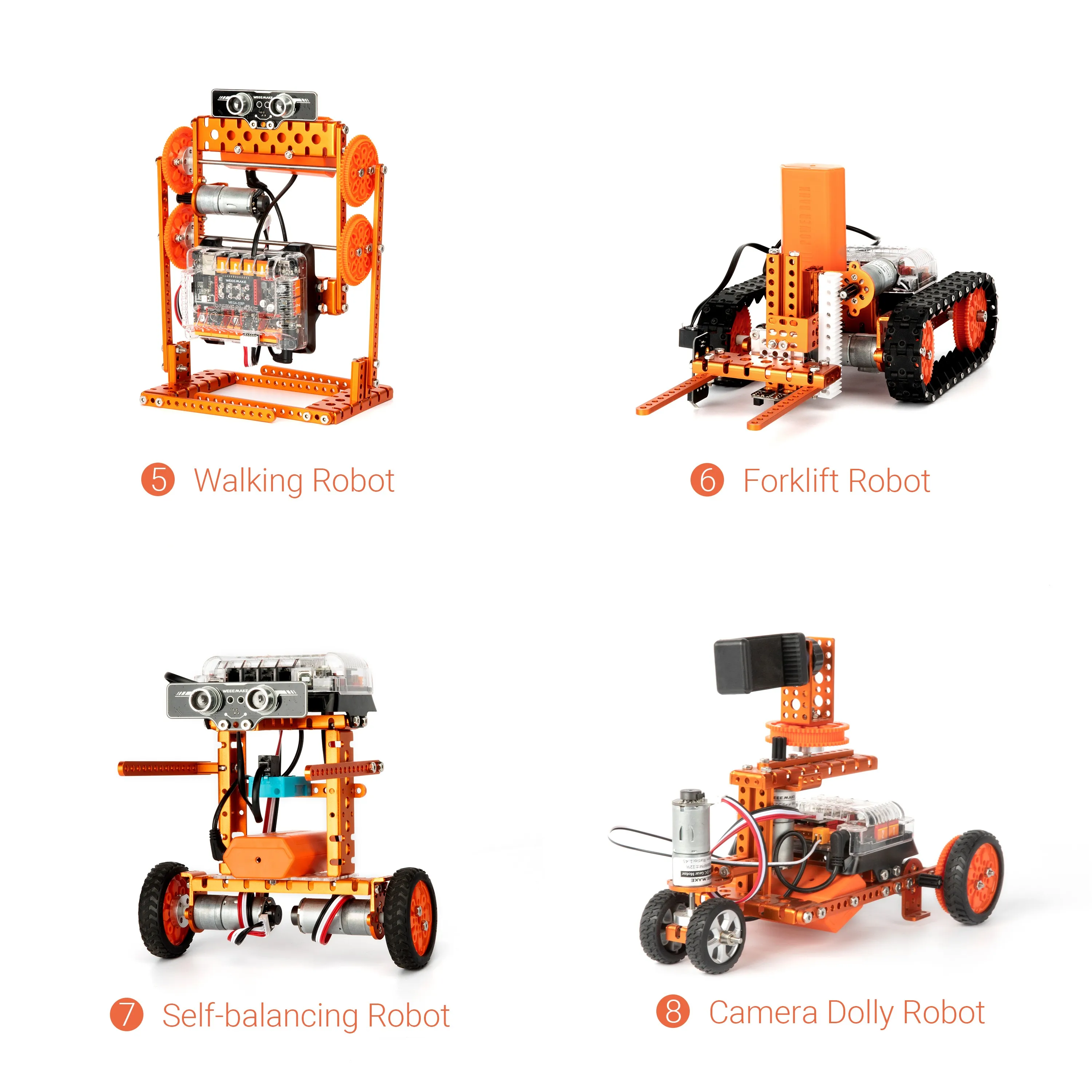 Hot Selling 12 in 1 WeeebotSTEAM robot Programmable Educational Scratch Robot Toy DIY Robotic Kit for Kids metal Toy