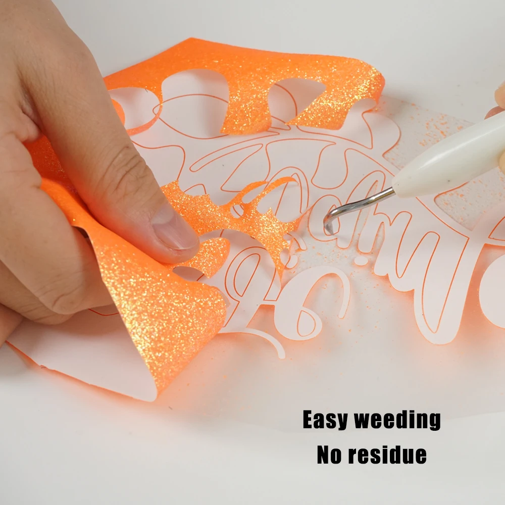 Fast Shipping 50cm*25m Gold Heat Press Vinyl Flex HTV Glitter Transfer Vinyl Rolls