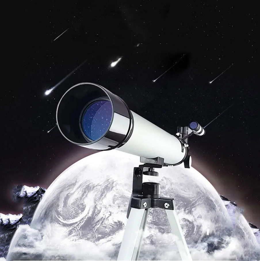 Астрономический рефрактор для детей и взрослых, идеальный астрономический подарок для начинающих с регулируемым прочным штативом